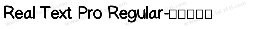 Real Text Pro Regular字体转换